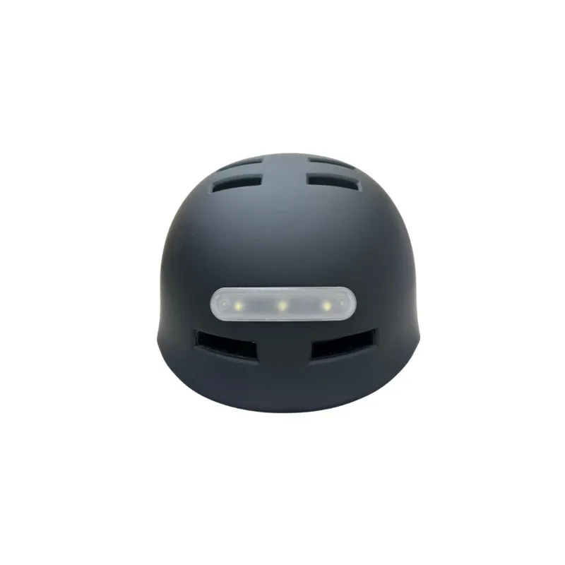 Casque vélo/skate/trottinette feu avant et arrière Noir