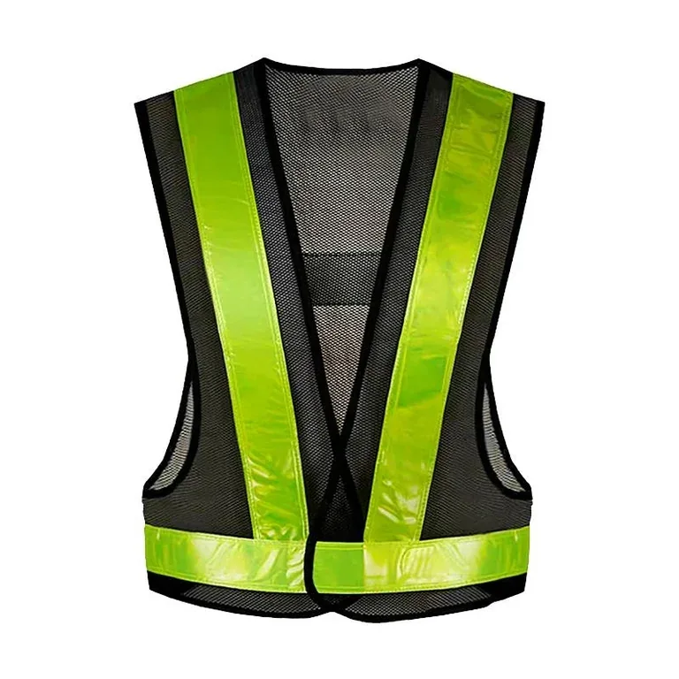 Gilet réfléchissant en filet — bandes en V, corps ajouré
