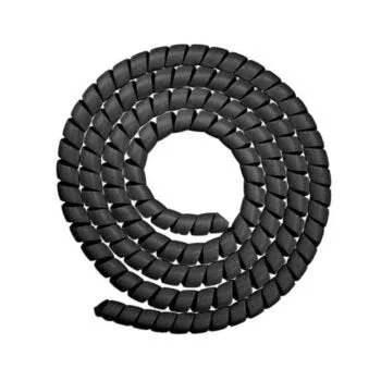 Cache câble flexible 1M - Noir
