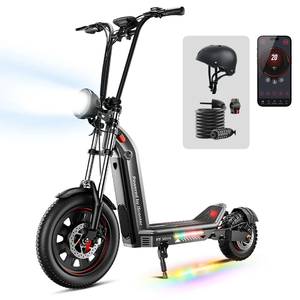 Tout-terrain iScooter F7Ultra 1500W avec un couple maximal de 38,5 N·m
