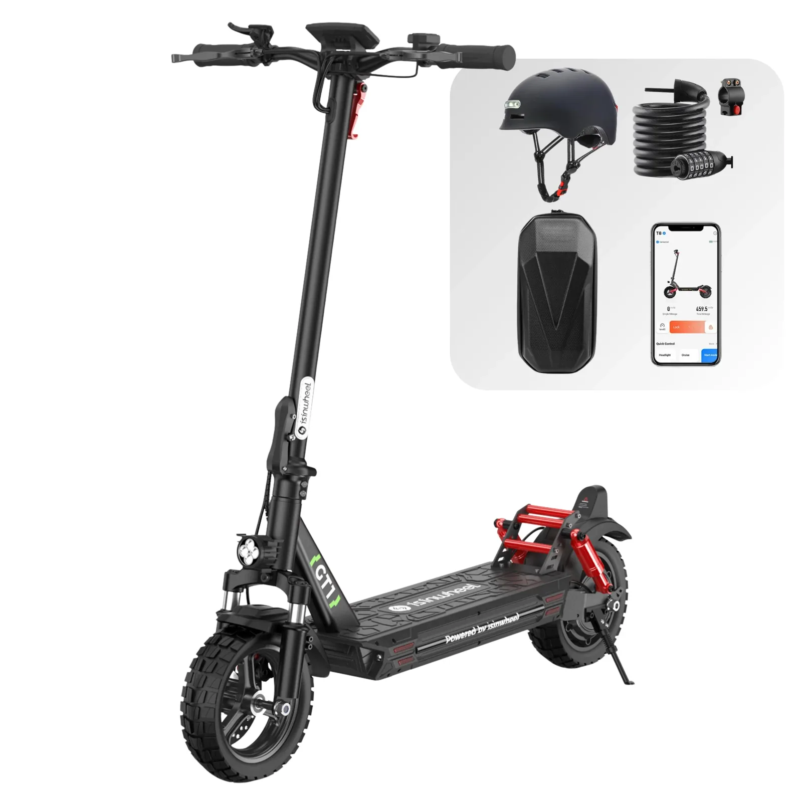 Isinwheel GT1 Trottinette électrique tout terrain 800W