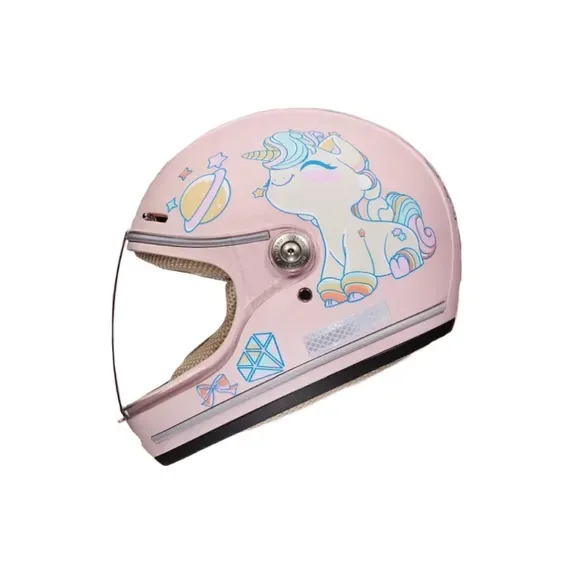Casque enfant pour trottinette électrique et vélo (46–52 cm) (Unicorn)