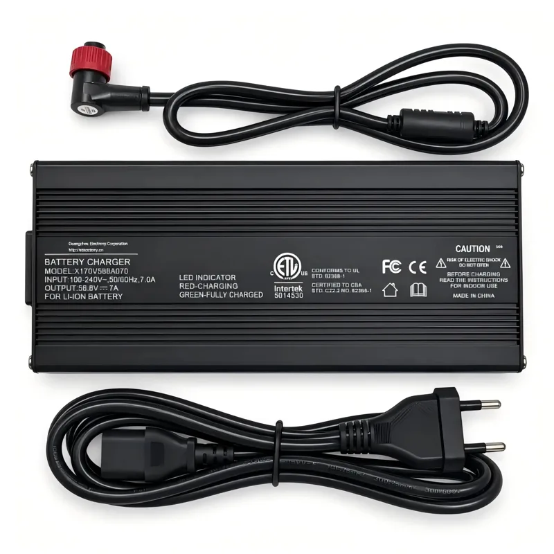 Chargeur Rapide H11 58,8V 7A pour Batterie Trottinette Électrique
