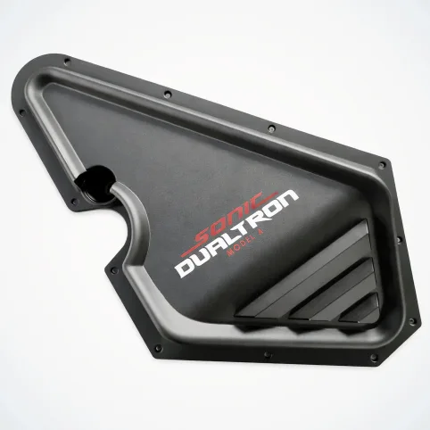 Couvercle de potence Dualtron Alien blanc · noir