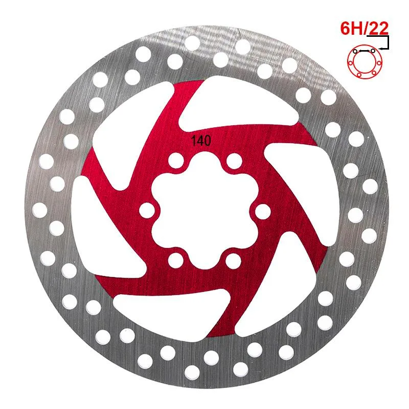 Disque de frein 6H 140mm · rouge pour Ninebot P65E