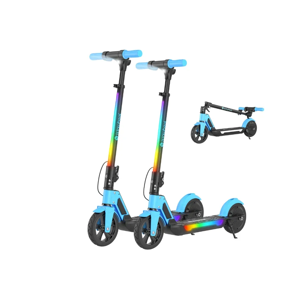 Isinwheel S7/S4 Trottinette Électrique pour Enfant Réglable en Hauteur