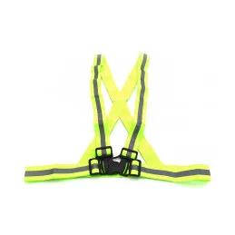 Gilet signalisation bandes reflechissantes - jaune