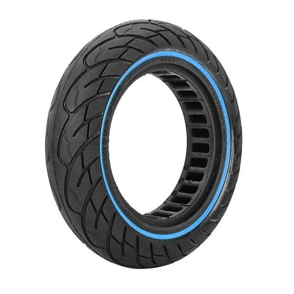 Pneu plein anti-crevaison 10x2.5-6 (34mm) - Liseré bleu