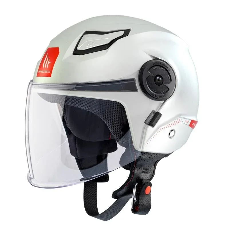 MT HELMET Lite Solid A0 Gloss Pearl White
