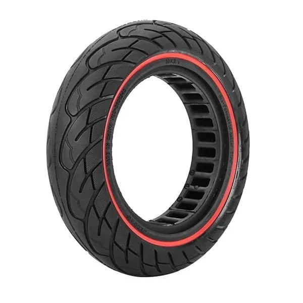 Pneu plein anti-crevaison 10x2.5-6.5 Liseré Rouge – Xiaomi & Ninebot