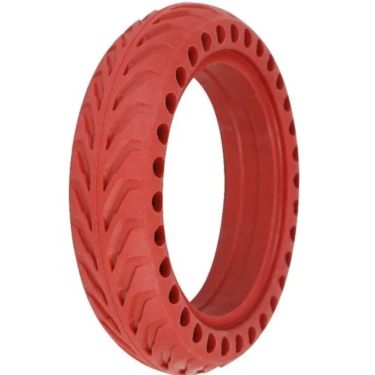 Pneu plein anti-crevaison 8.5x2 Rouge – Xiaomi M365, Wispeed & compatibles