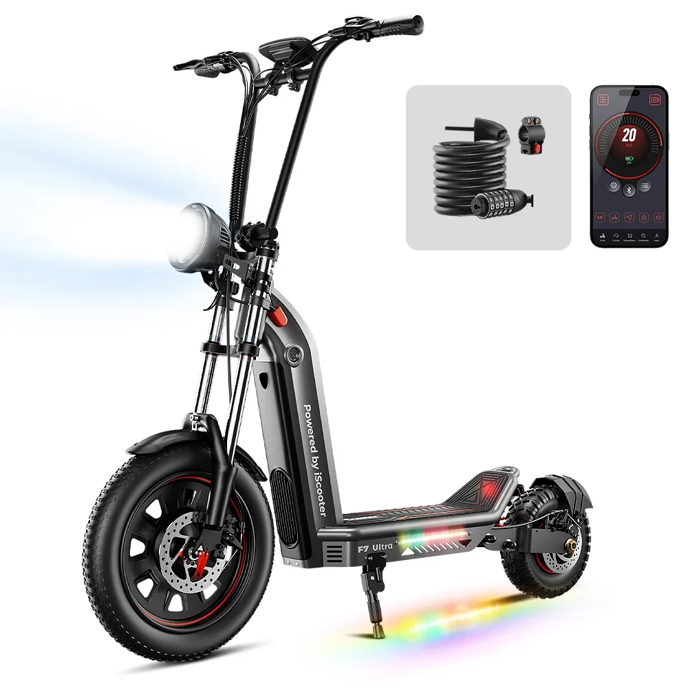Tout-terrain iScooter F7Ultra 1500W avec un couple maximal de 38,5 N·m