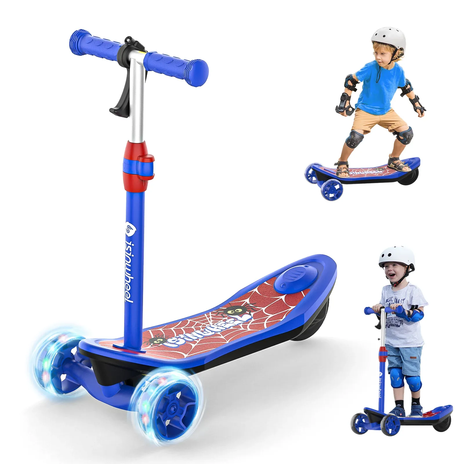 Isinwheel MiniSpider Trottinette Électrique Enfant à 3 Roues (2-en-1)