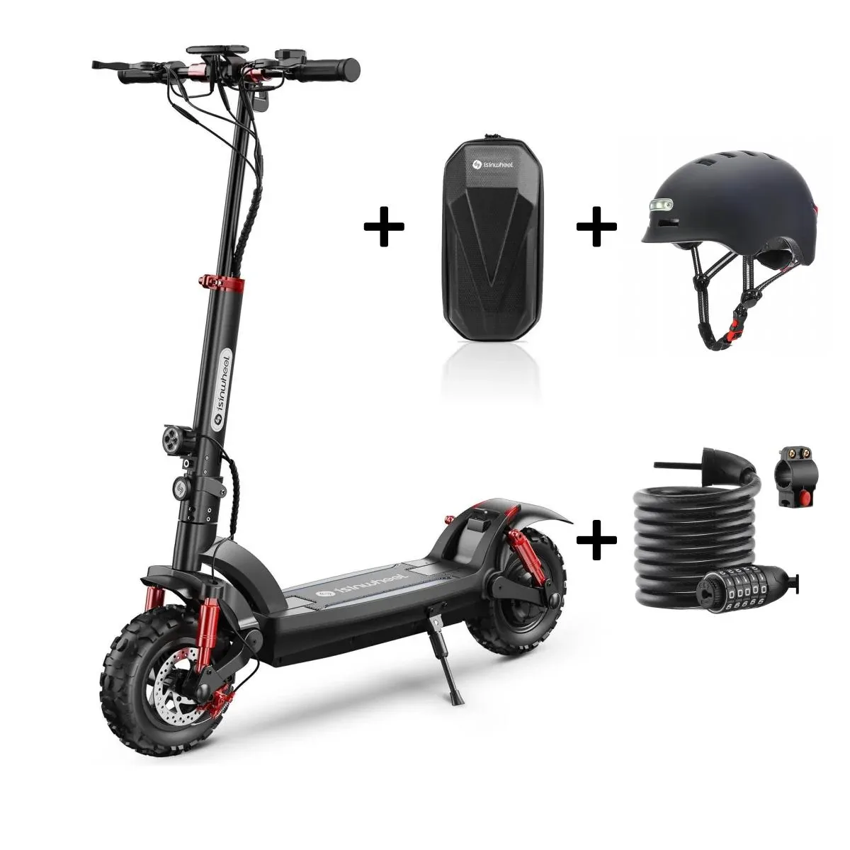 Isinwheel® GT2/GT1 Trottinette électrique tout terrain 1200W pour adultes et adolescents