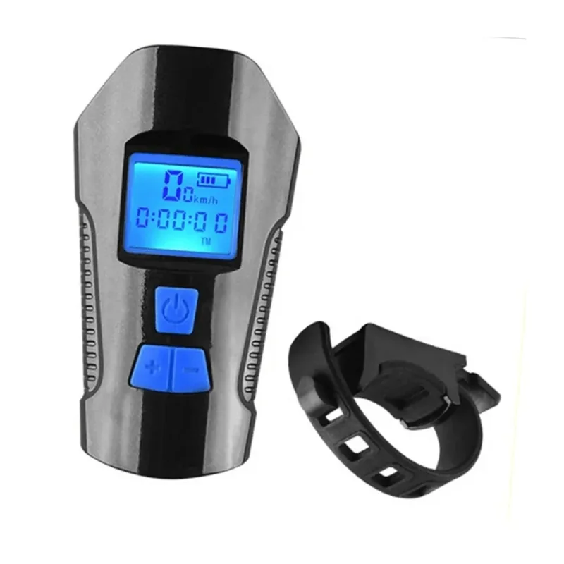 Lampe 3-en-1 avec klaxon et compteur – Pour guidon de trottinette & vélo (USB rechargeable)