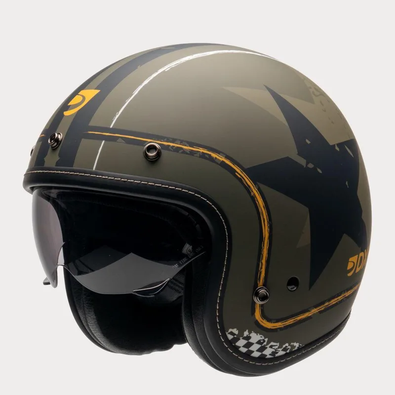 Casque vélo · trottinette · scooter ELEMENT MILITARY visière solaire Vert
