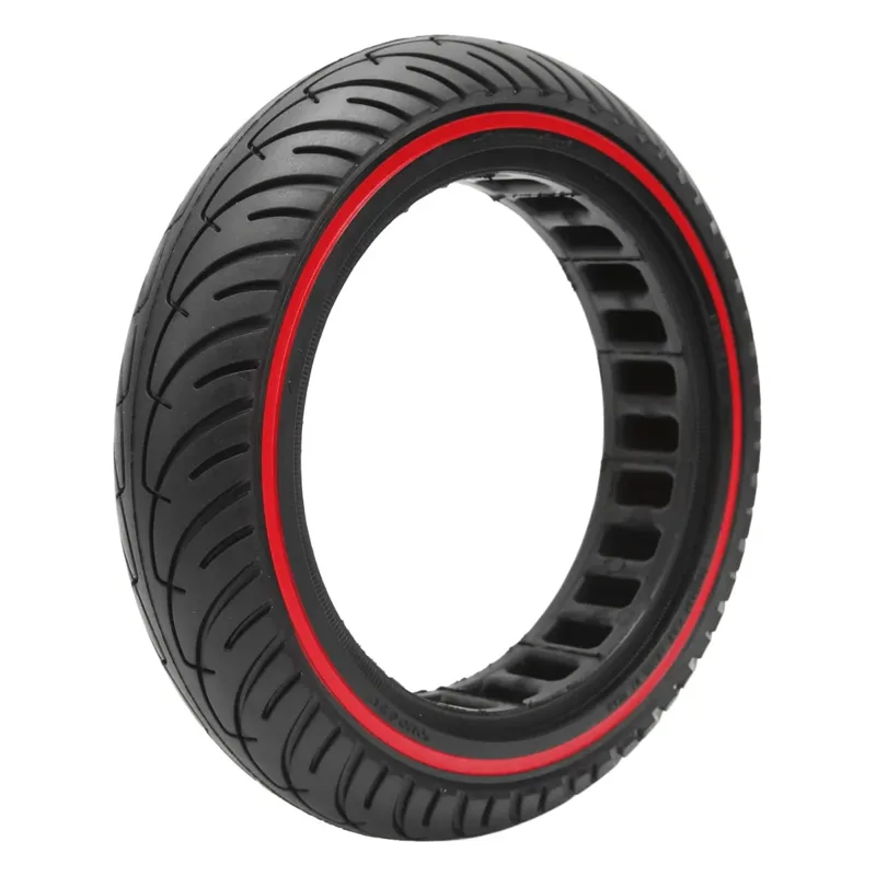 Pneu plein anti-crevaison 8.5" liseré rouge – Xiaomi M365, Wispeed & compatibles