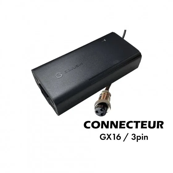 Chargeur 72V - 84V · 2A connecteur GX16-3p