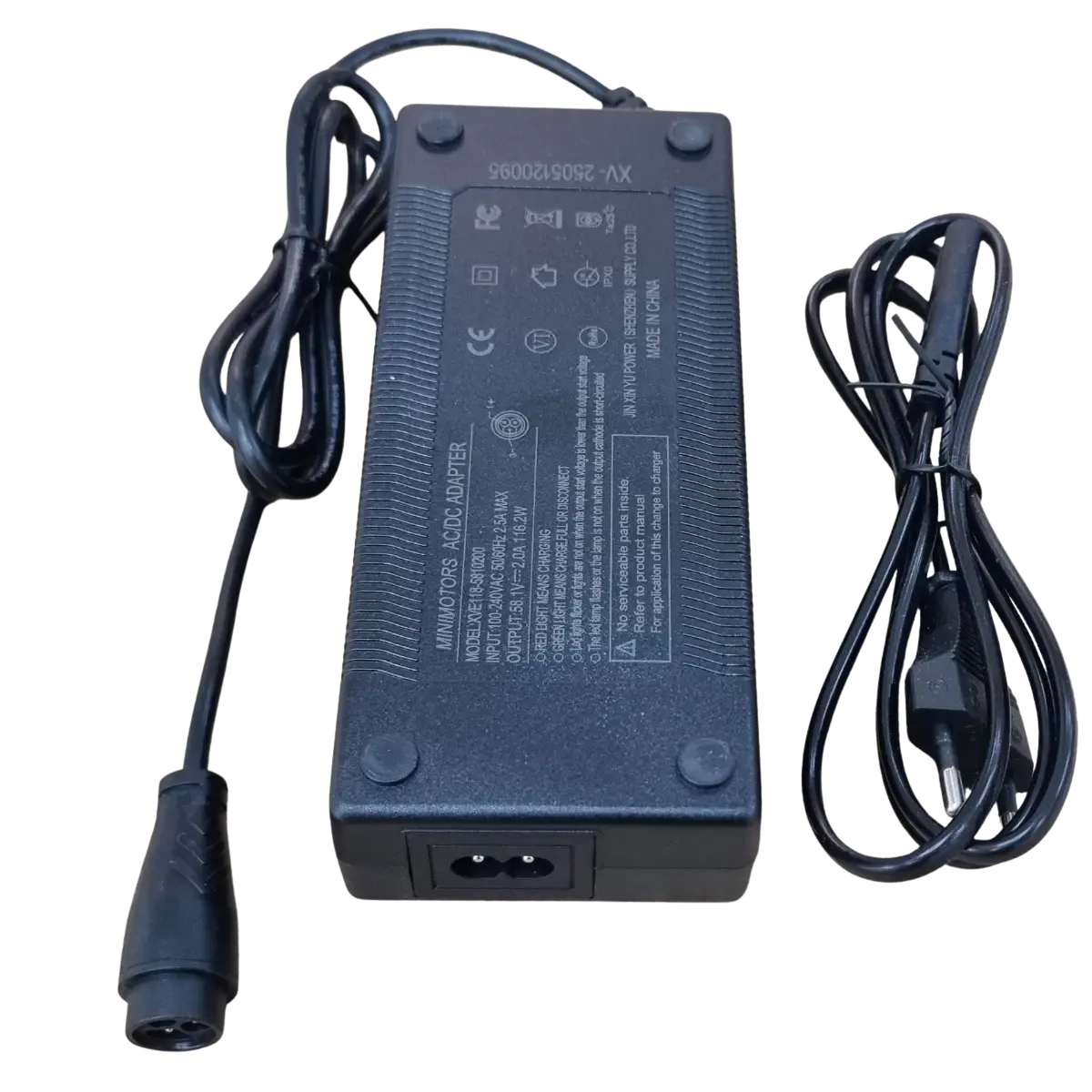 Chargeur Dualtron Mini 58.1V 2A Minimotors 3 broches