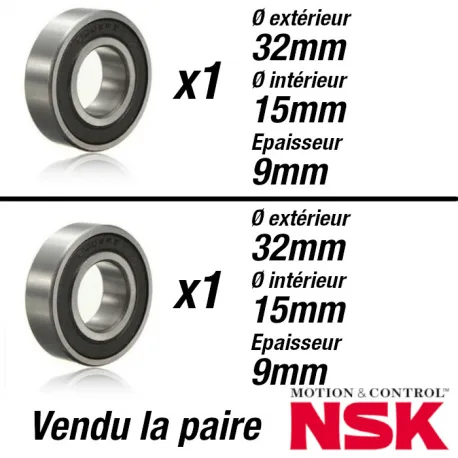 Kit roulements moteur Xiaomi M365, Pro, Pro 2, essential
