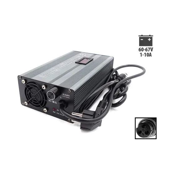 Chargeur rapide 60V ➡️ 67V 1-10A GX16-3P
