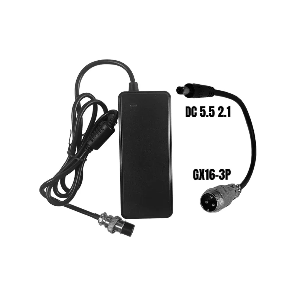 Pack Chargeur 24V - 29.4V · 2A (connecteur DC 5.5*2.1mm)