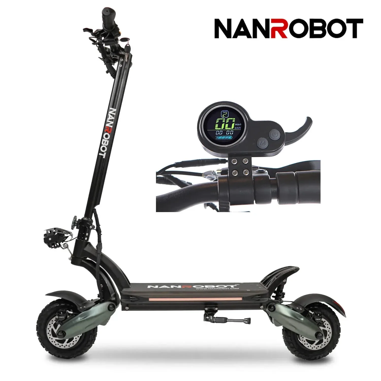 Nanrobot NANOROBOT D6+2.0 (Moteur 1000W x 2) 52V 26A - 65km/h