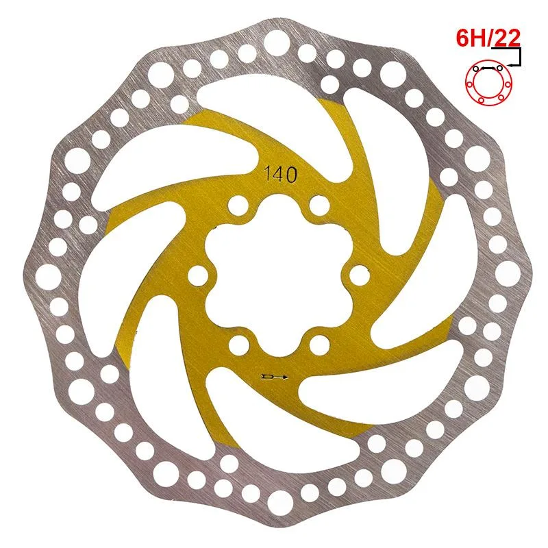 Disque de frein R6.1 140mm 6H Jaune pour Ninebot P65E