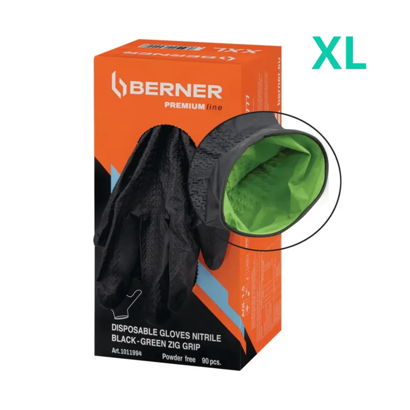 Gants jetables en nitrile – Taille XL (boîte de 90 unités)