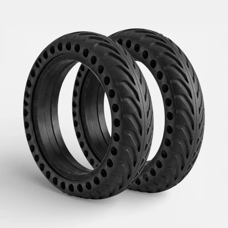 Lot de 2 Pneus plein alvéolés Xiaomi M365, Pro, 2, 3, 1S, Essential