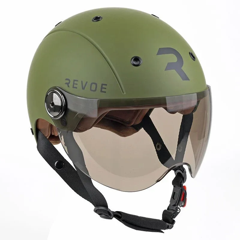 CASQUE ADULTE REVOE PREMIUM URBAIN/CITY KAKI MAT