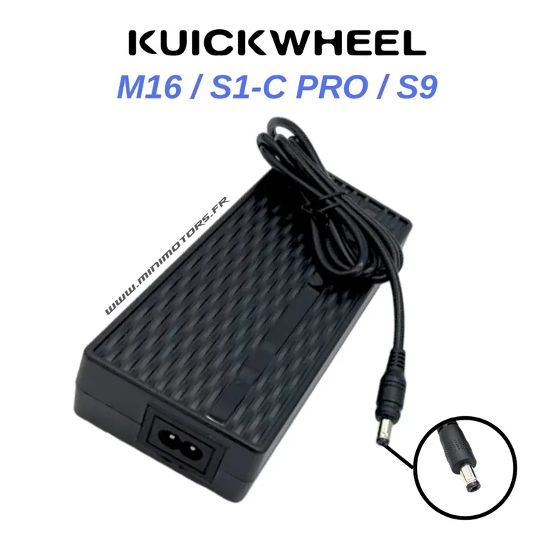 Chargeur rapide 36V (42V 3A) – Kuickwheel S1-C Pro, M16 & compatibles