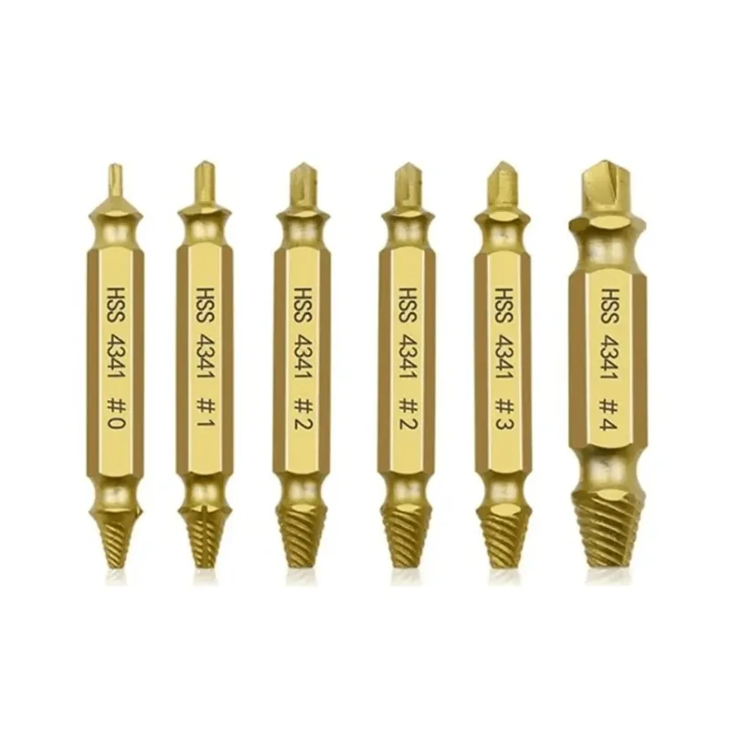 Kit extracteurs de vis endommagées – Set de 6 embouts