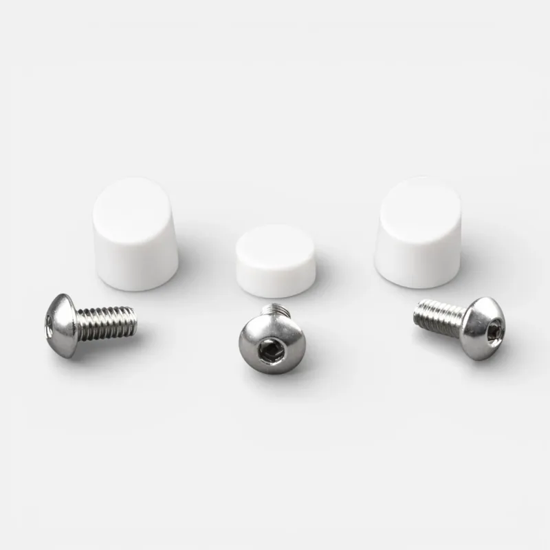 Bouchons cache-vis blanc + vis inox – Xiaomi M365, M365 Pro, 1S, Essential, Pro 2, Mi 3