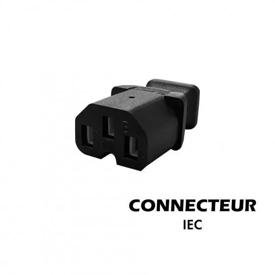 Chargeur 60V - 67.2V · 2A Prise IEC Citycoco