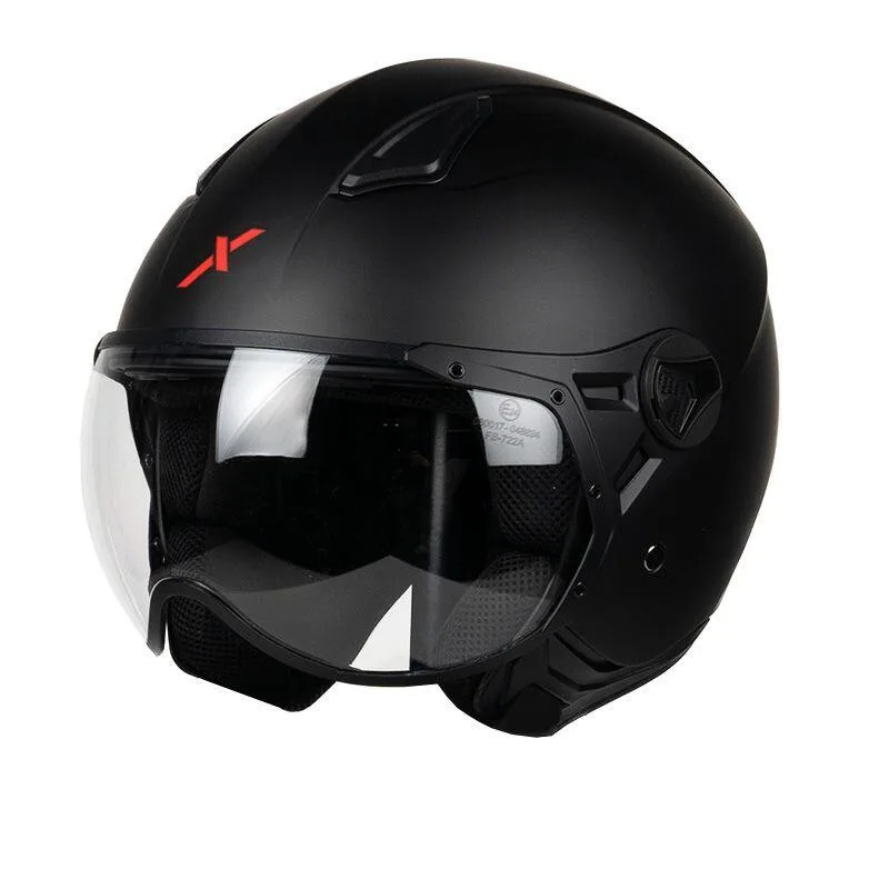 Casque vélo · trottinette · scooter HELIOS visière Noir Mat