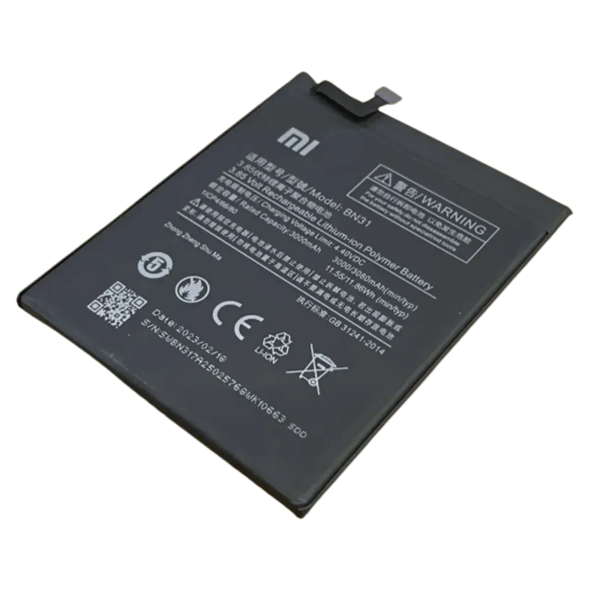 Batterie BN31 d'origine Pour Xiaomi Redmi Note 5A A1