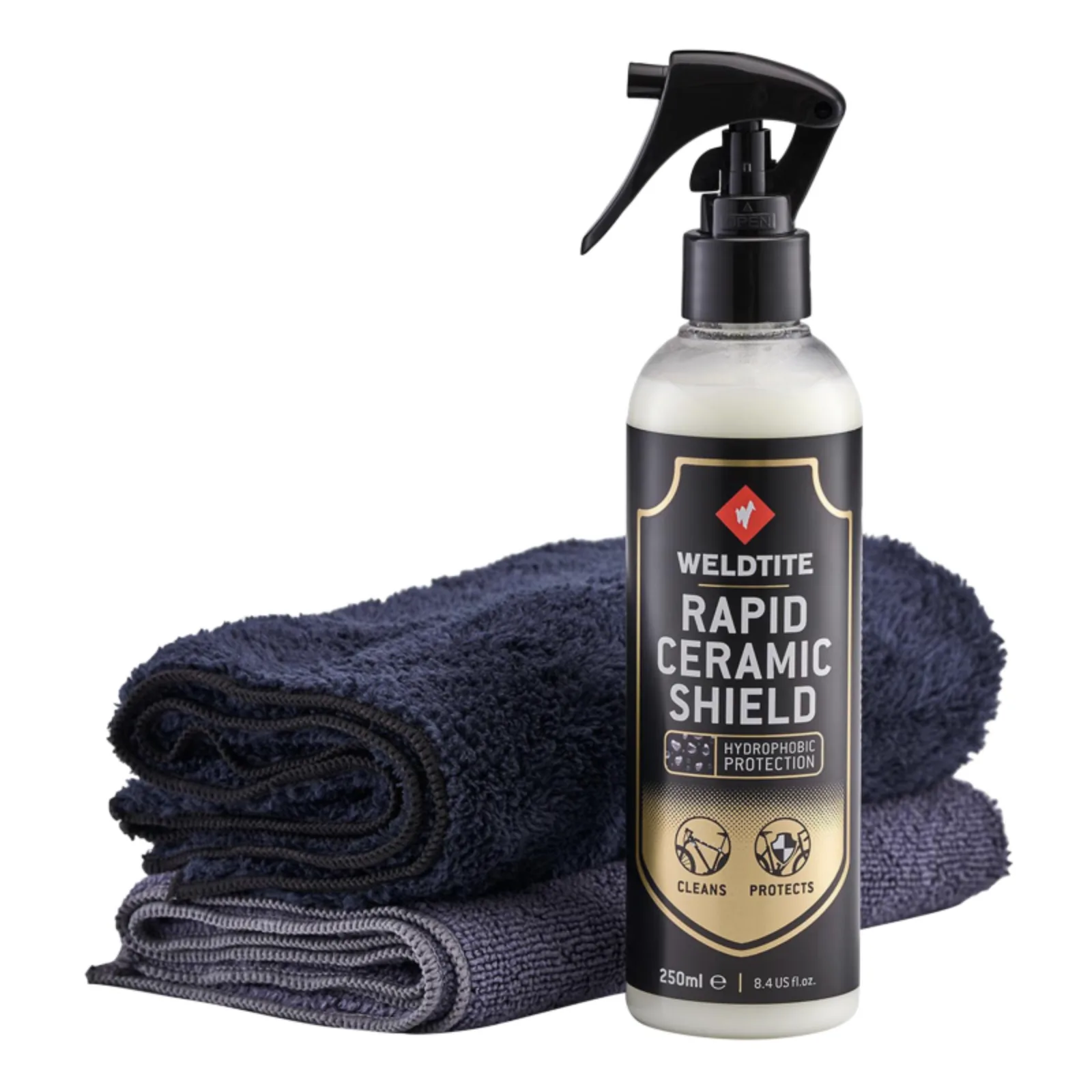Nettoyant · imperméabilisant WELDTITE 250ml avec 2 chiffons microfibres