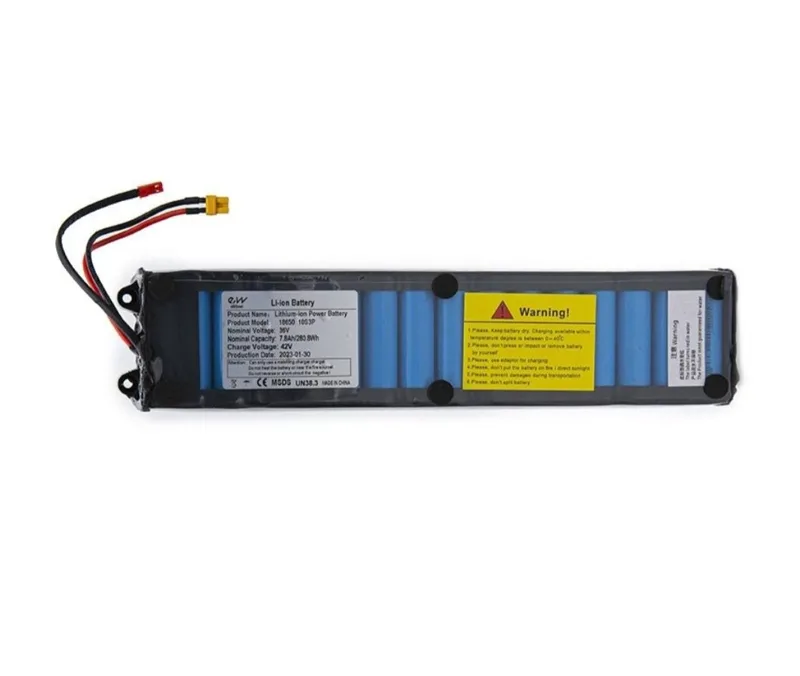 Batterie 36V 7.8A · H avec connecteurs XT30 et JST