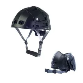 Casque pliable Overade Noir avec visière