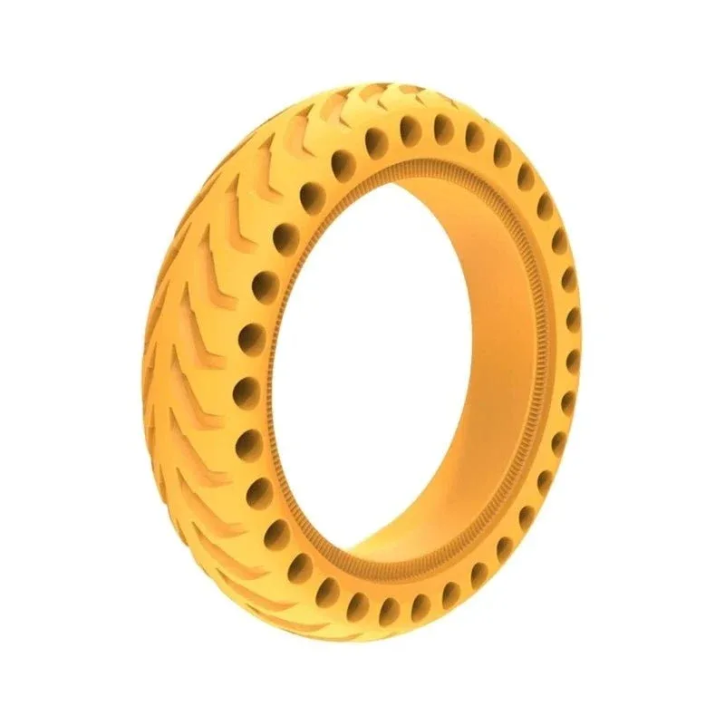 Pneu plein anti-crevaison 8.5" Jaune – Xiaomi M365, Wispeed & compatibles