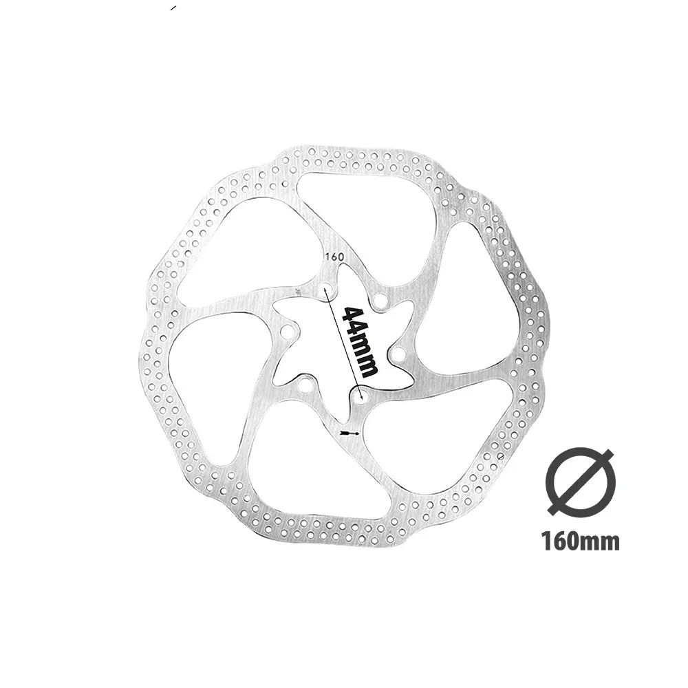 Un disque de frein de 160 mm : à surveiller de près quand la masse à arrêter est importante.
