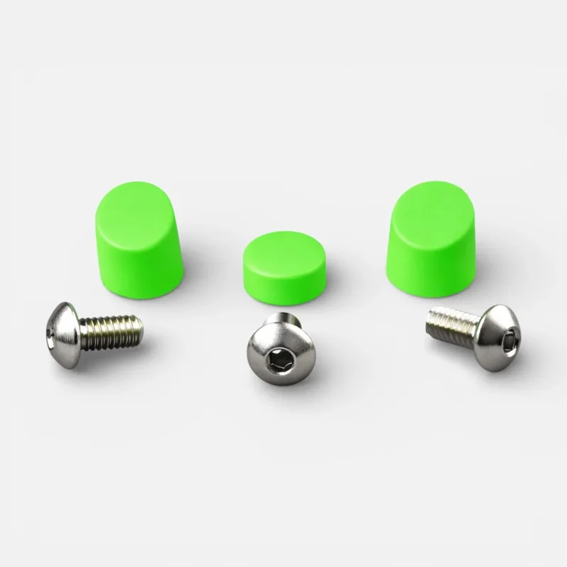 Bouchons cache-vis verts + vis inox – Xiaomi M365, M365 Pro, 1S, Essential, Pro 2, Mi 3