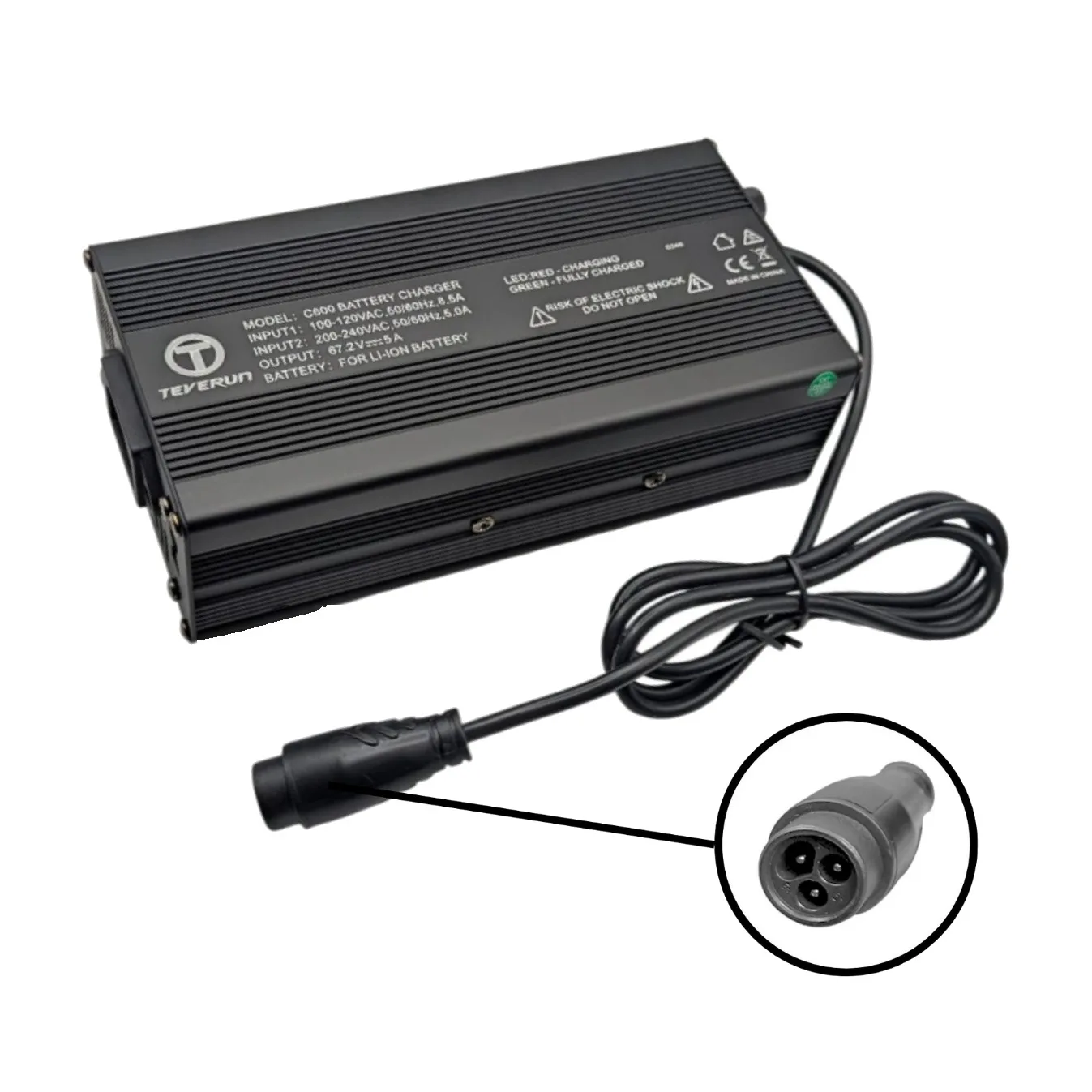 Quick Charger 67.2V 5A for Teverun Fighter 11+