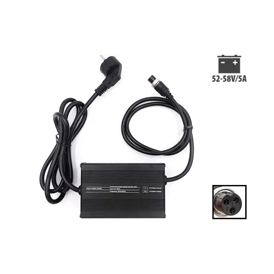 Chargeur rapide 52V-58V 5A prise GX16
