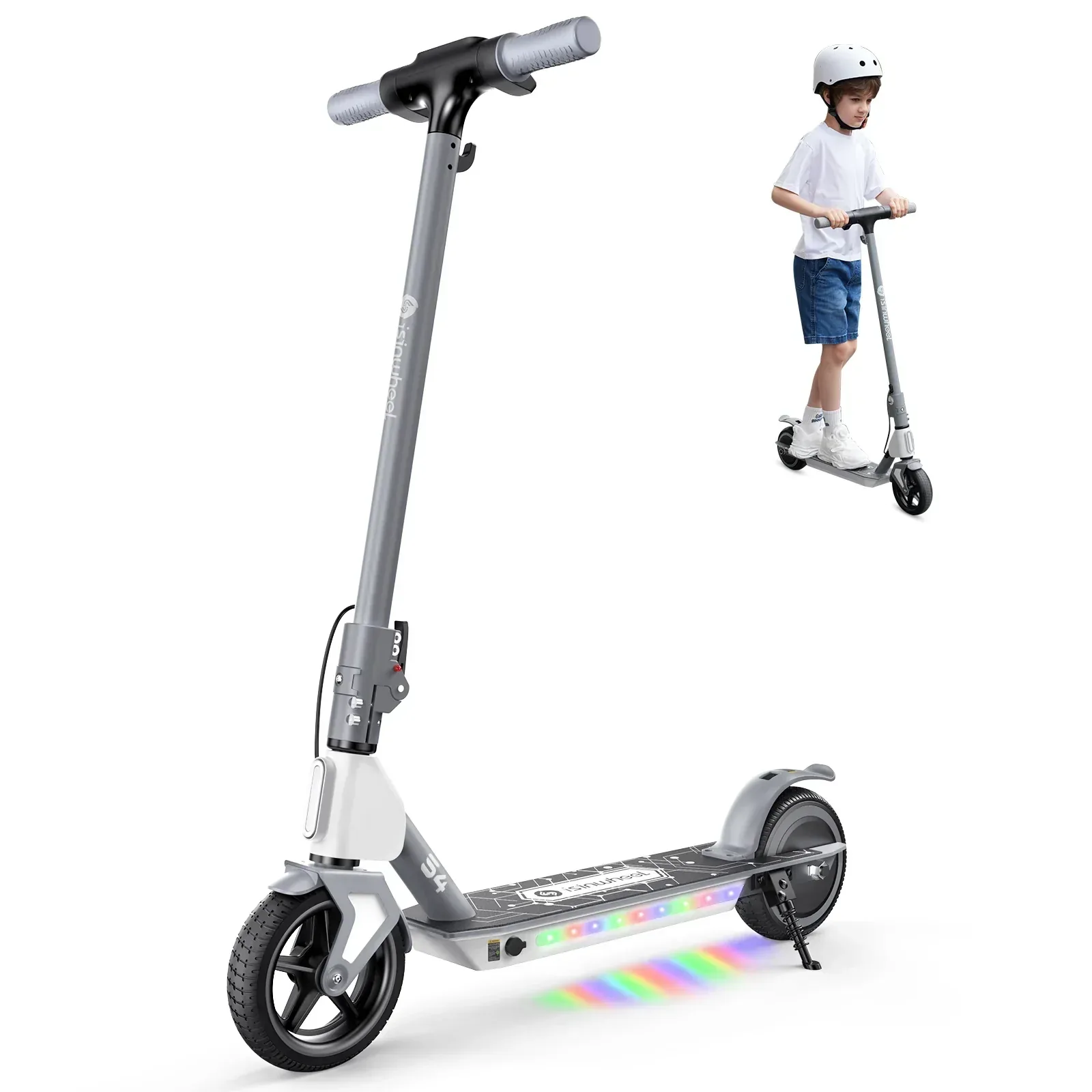 Isinwheel® S7 Trotinette Électrique pour Enfants Réglable